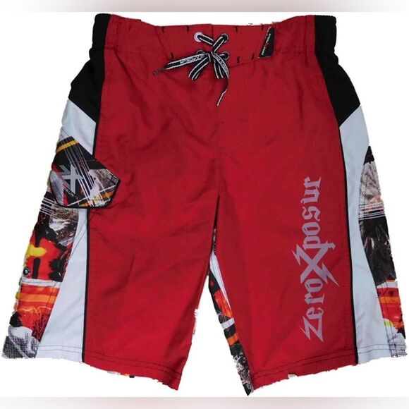4/$30 ZERO POSUR SWIM KIDS SHORT SIZE M (5-6) - Picture 1 of 12